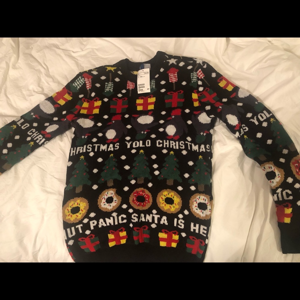 Christmas sweater YOLO